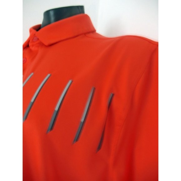 MENS UNDER ARMOUR HEAT GEAR LOOSE POLO SHIRT SIZE XLARGE ORANGE - Picture 9 of 9